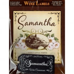 Personalised Wine Label Samantha