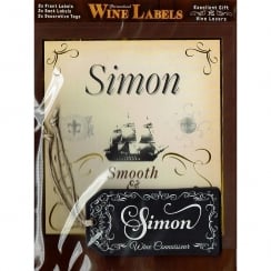 Personalised Wine Label Simon