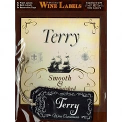 Personalised Wine Label Terry