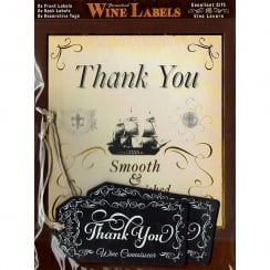 Personalised Wine Label Thank You