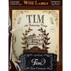 Personalised Wine Label Tim