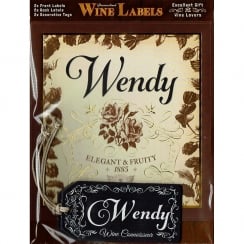 Personalised Wine Label Wendy