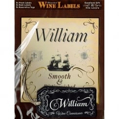 Personalised Wine Label William