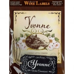 Personalised Wine Label Yvonne