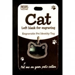 Pet Cat Identity Tag - Blank Cat