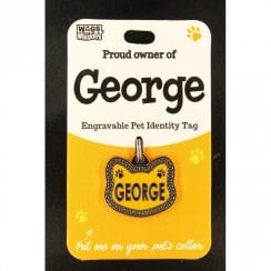 Pet Cat Identity Tag - George