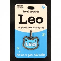 Pet Cat Identity Tag - Leo