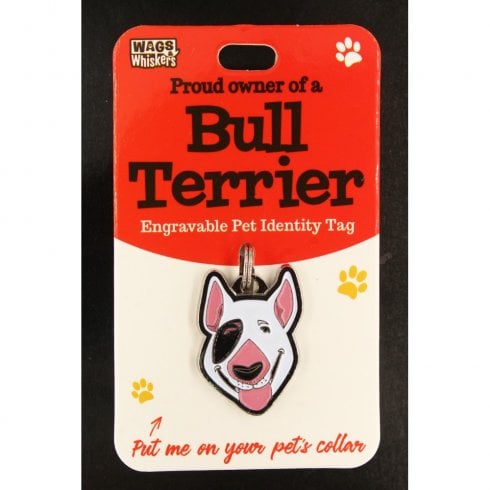 Wags & Whiskers Pet Identity Tag - Bull Terrier