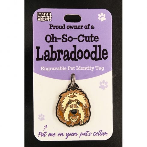 Wags & Whiskers Pet Identity Tag - Labradoodle