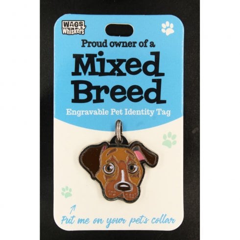 Wags & Whiskers Pet Identity Tag - Mixed Breed