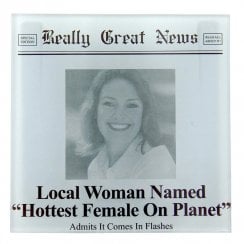 Hottest Female On Planet Frame Coaster