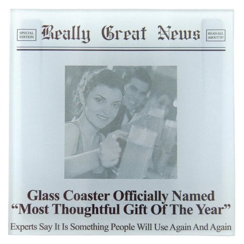 Really Great News Most Thoughtful Gift of The Year Photo Frame Coaster