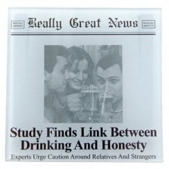 Study Finds Link between Drinking & Honesty Photo Frame Coaster