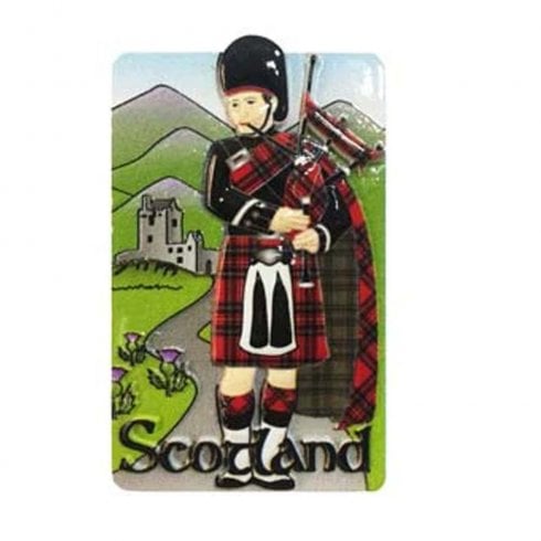 Islandcraft Scottish Piper Resin Fridge Magnet