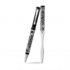 Celtic Bird Etched Pen & Knife Set