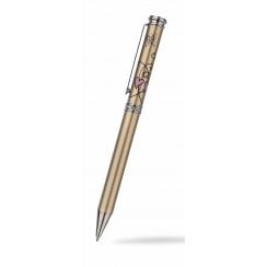 Crystal Butterfly & Heart Gold Pen