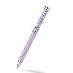 Crystal Half Barrel Pen - Lilac