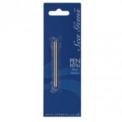 Medium Black Wallet Pen Refill Pack