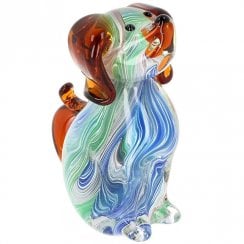 Art in Glass Handmade Dog Figurine