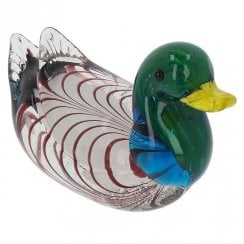 Art in Glass Handmade Duck Ornament