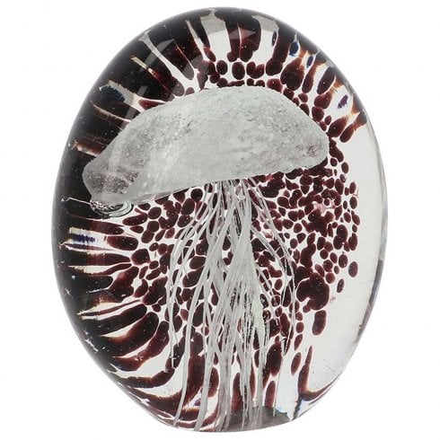 Shudehill Giftware Art in Glass Handmade Jellyfish Ornament