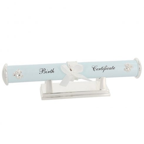 Shudehill Giftware Baby Boy Birth Certificate Holder