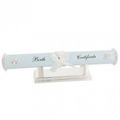 Baby Boy Birth Certificate Holder