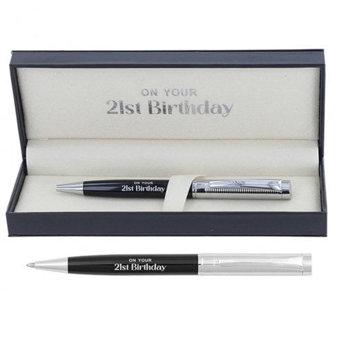Shudehill Giftware Bridgewater 21st Birthday Ball Point Pen