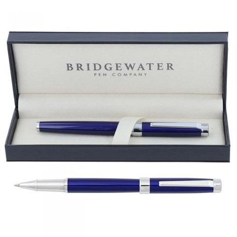 Shudehill Giftware Bridgewater Galway Rollerball Pen - Electric Blue