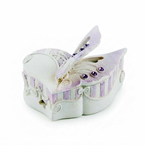 Shudehill Giftware Butterfly Heart Trinket Box
