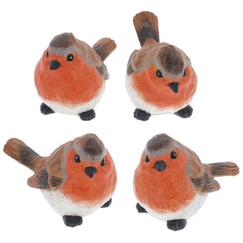 Shudehill Giftware Carved Look Robin Ornament - Medium