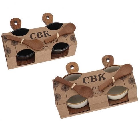 Shudehill Giftware Double Acacia Tapas Serving Set