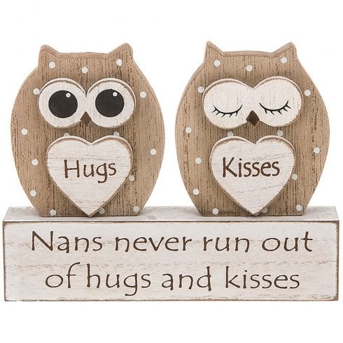 Shudehill Giftware Dreamy Owl Collection Nan Table Plaque