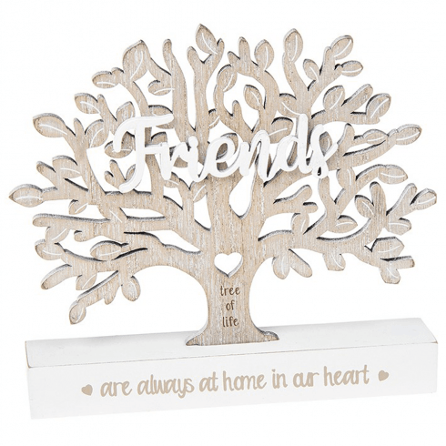 Shudehill Giftware Family Tree Friends Stand Plaque - Small