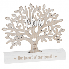 Family Tree Nan Stand Plaque - Small 