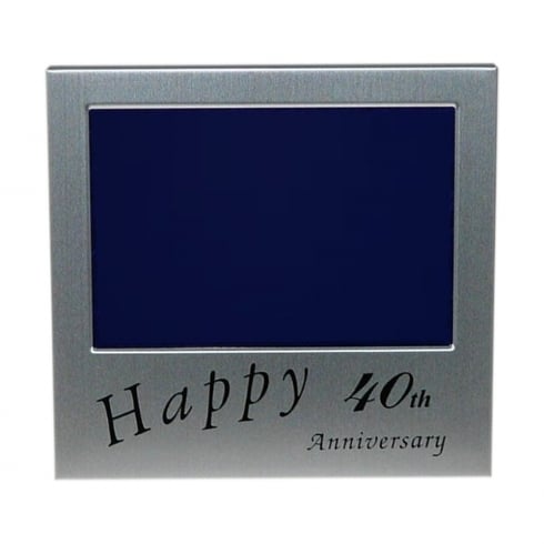 Shudehill Giftware Happy 40th Anniversary 5 x 3.5 Photo Frame