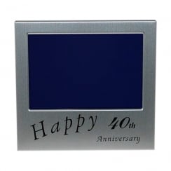 Happy 40th Anniversary 5 x 3.5 Photo Frame