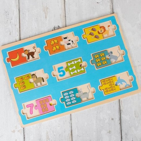 Shudehill Giftware Lets Learn Games Wooden Number Game