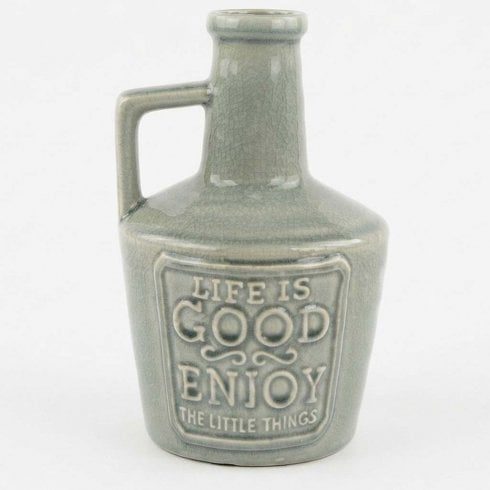 Shudehill Giftware Life Is Good Apothecary Bottle Vase