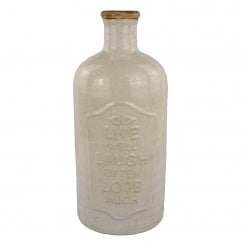 Live Laugh Love Apothecary Bottle Vase