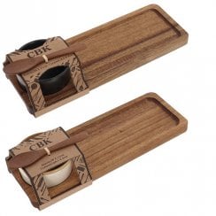 Long Acacia Tapas Serving Set