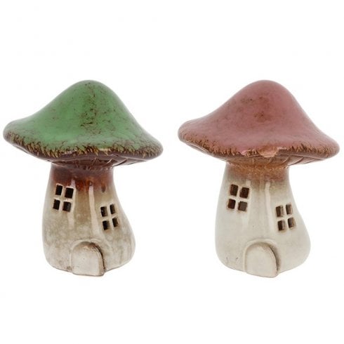 Shudehill Giftware Magical Mushrooms Toadstool House Ornament - Medium