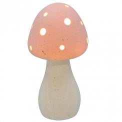 Medium Mushroom Glow Lamp - Pink Matt
