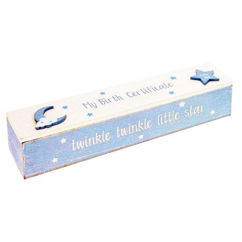 Shudehill Giftware Moonlight Birth Certificate Boy