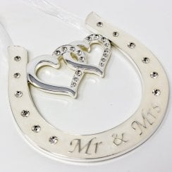 Mr & Mrs Wedding Horse Shoe