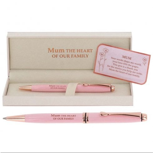 Shudehill Giftware Mum The Heart Of Our Family Ball Point Pen