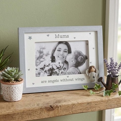 Shudehill Giftware Pebble Angel 6x4 Frame Mum