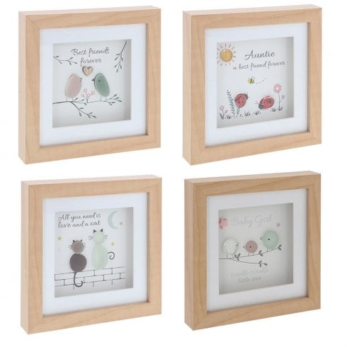 Shudehill Giftware Pebble Glass Square Plaque