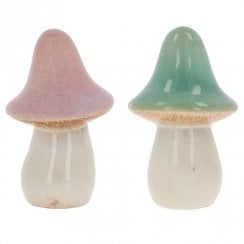 Pretty Mushroom Bell Ornament - Medium