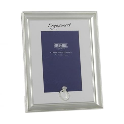 Shudehill Giftware Silver Coloured Engagement 5 x 7 Photo Frame